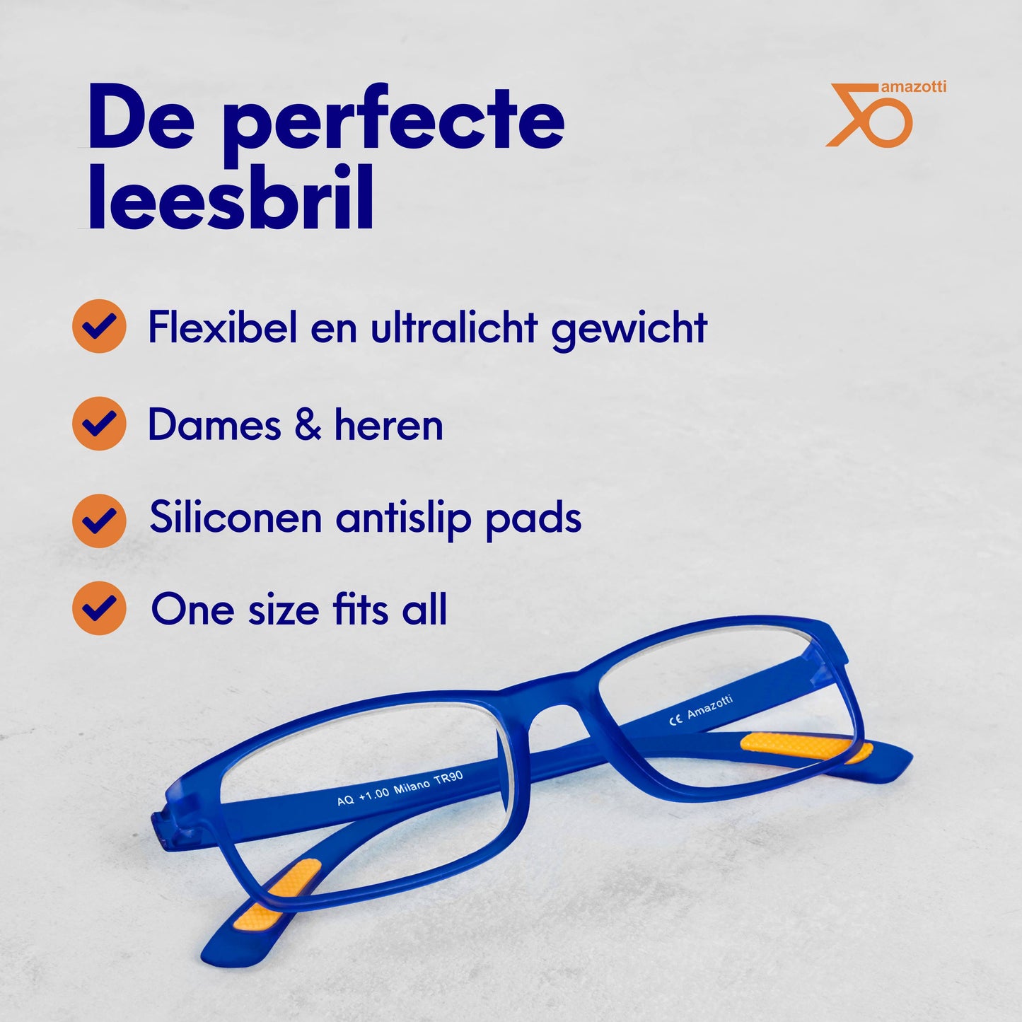 Milano Voordeelset - Trendy Leesbril voor Dames en Heren - 5 SET