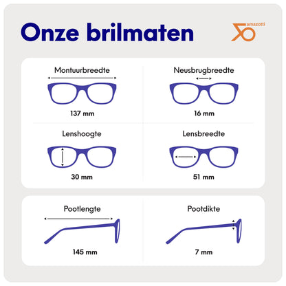 Milano Voordeelset - Trendy Leesbril voor Dames en Heren - 5 SET