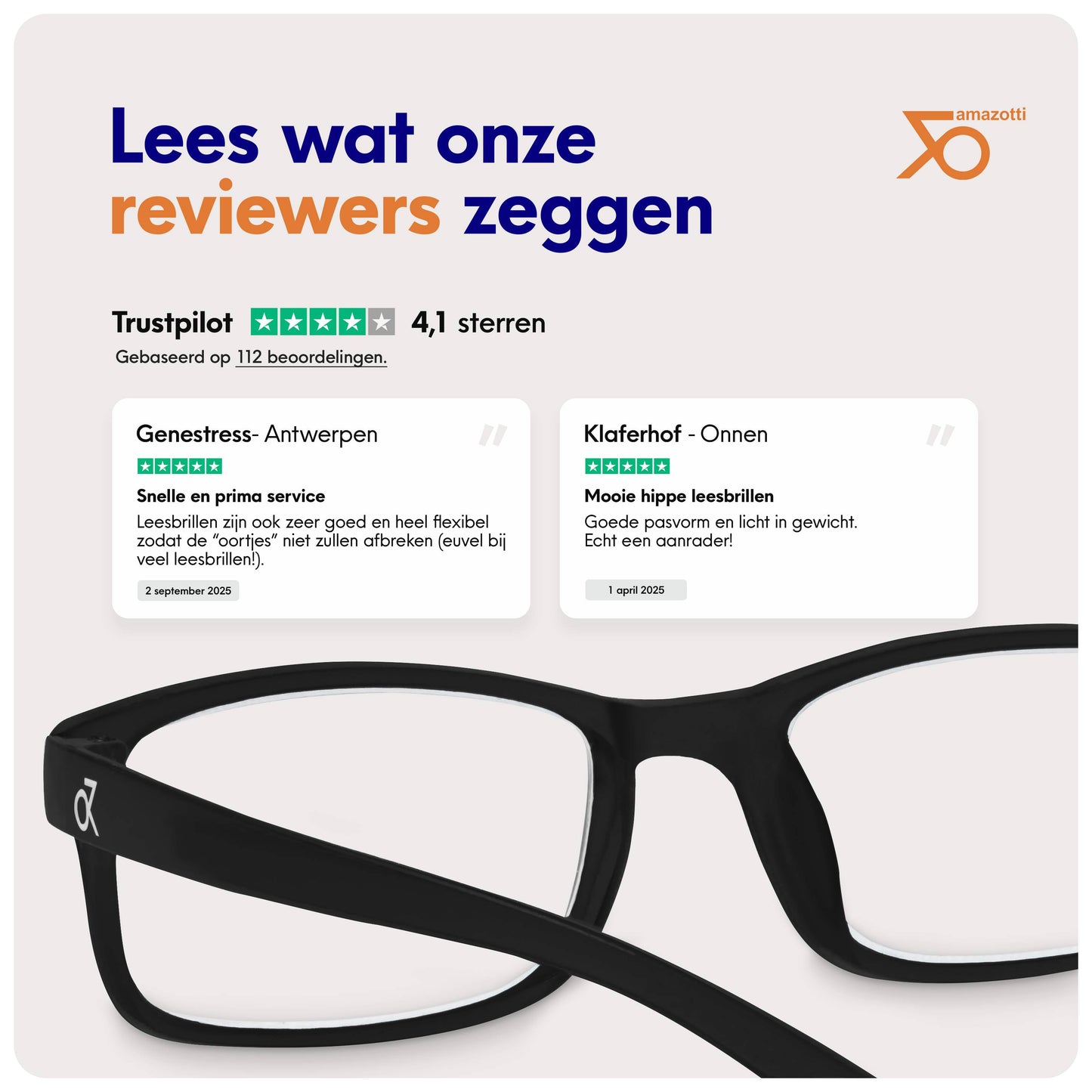 Milano - Trendy Leesbril voor Dames en Heren