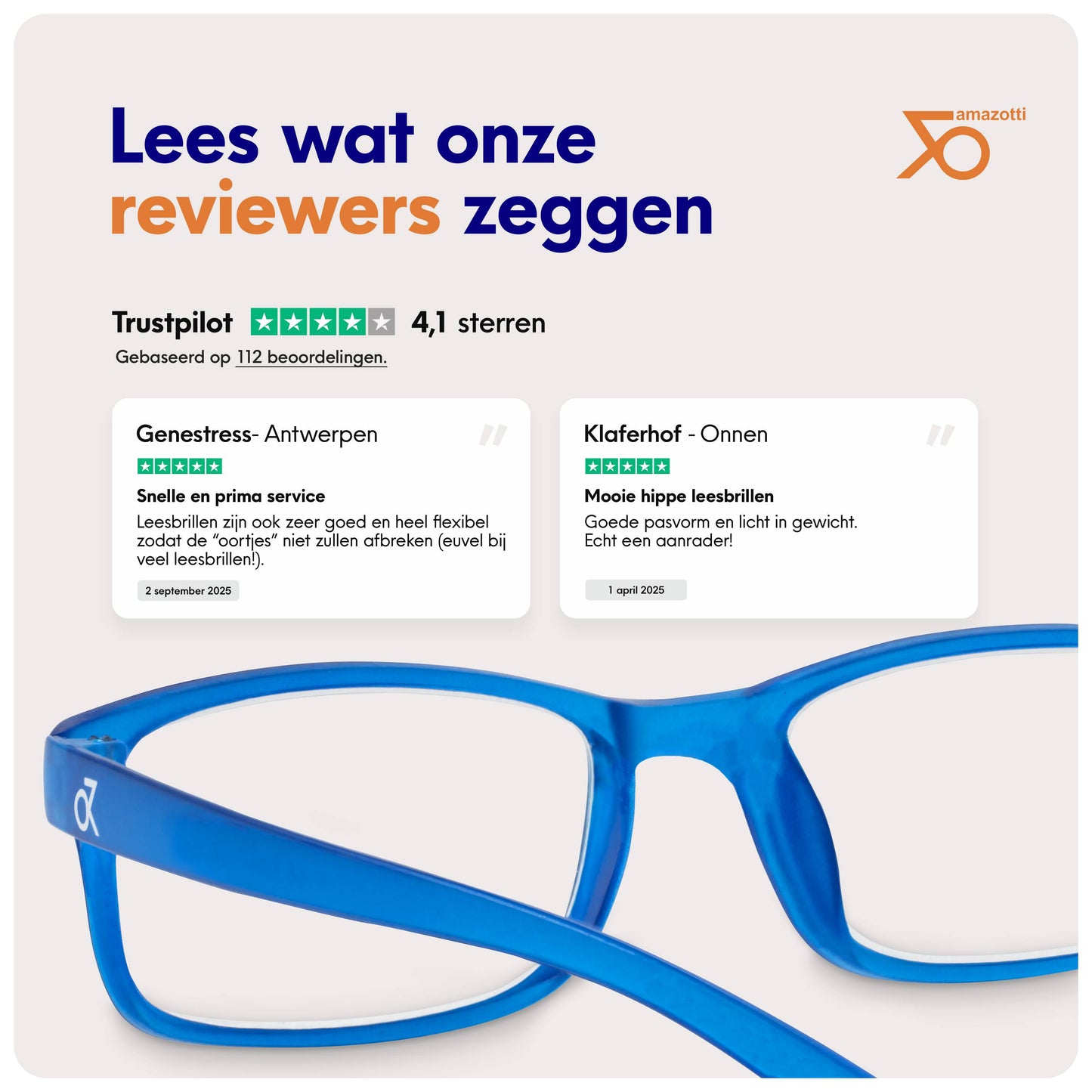 Milano - Trendy Leesbril voor Dames en Heren